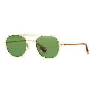 New GARRETT LEIGHT Van Buren II Sun Gold Square 4066 G-SAPT/FPGN Sunglasses Wome